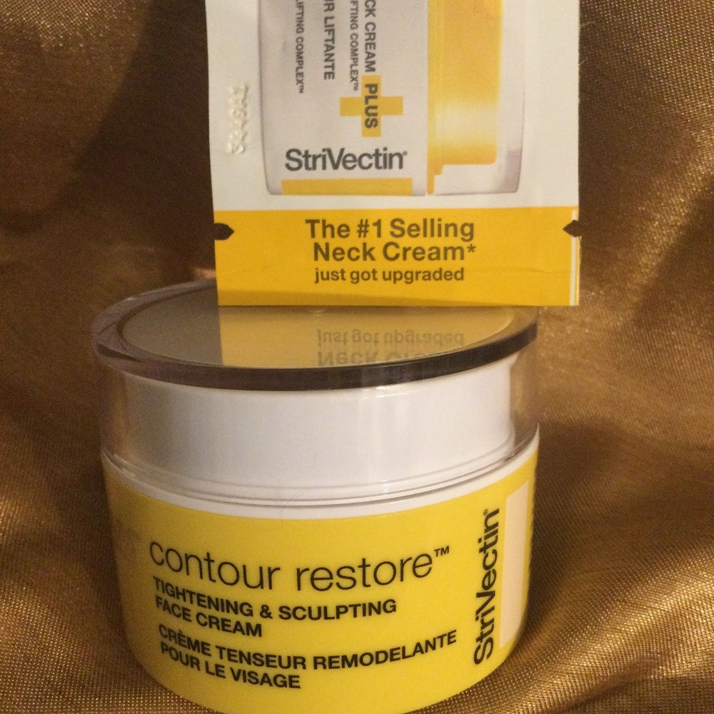 New Strivectin Contour and  Restore 1 oz with a bonus sample of neck cream